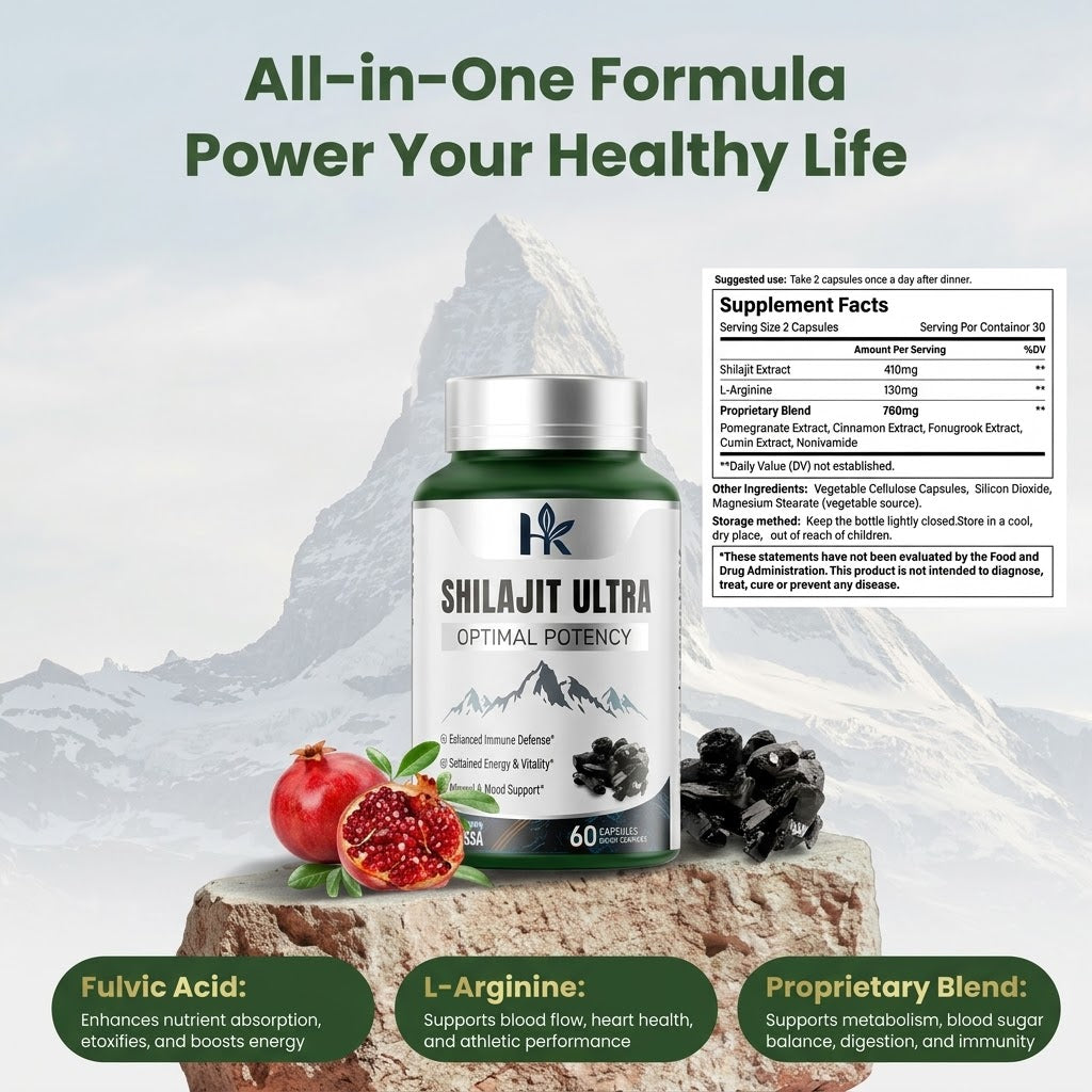 Himalayan Fulvic Shilajit Vitality Complex